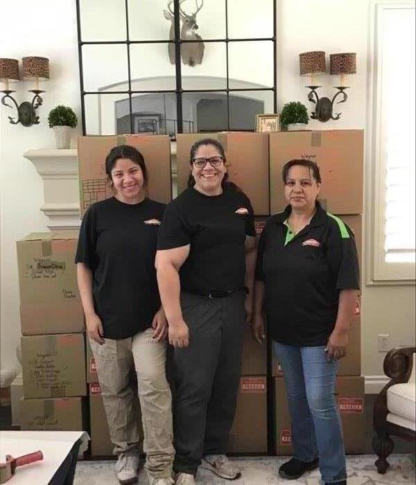 SERVPRO packing crew.