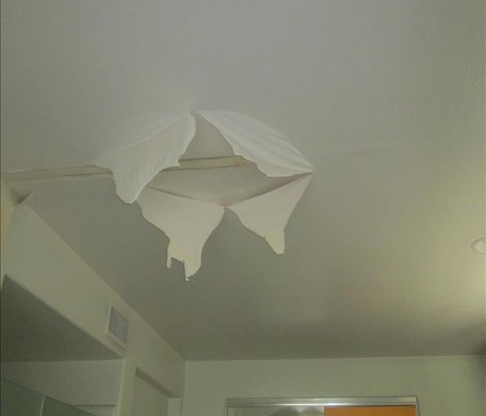 Damaged ceiling