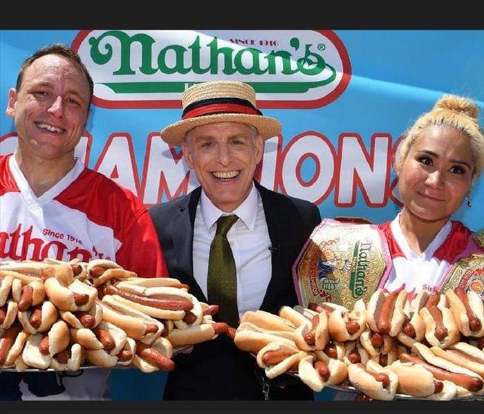 Nathan's hotdog contest contestants.